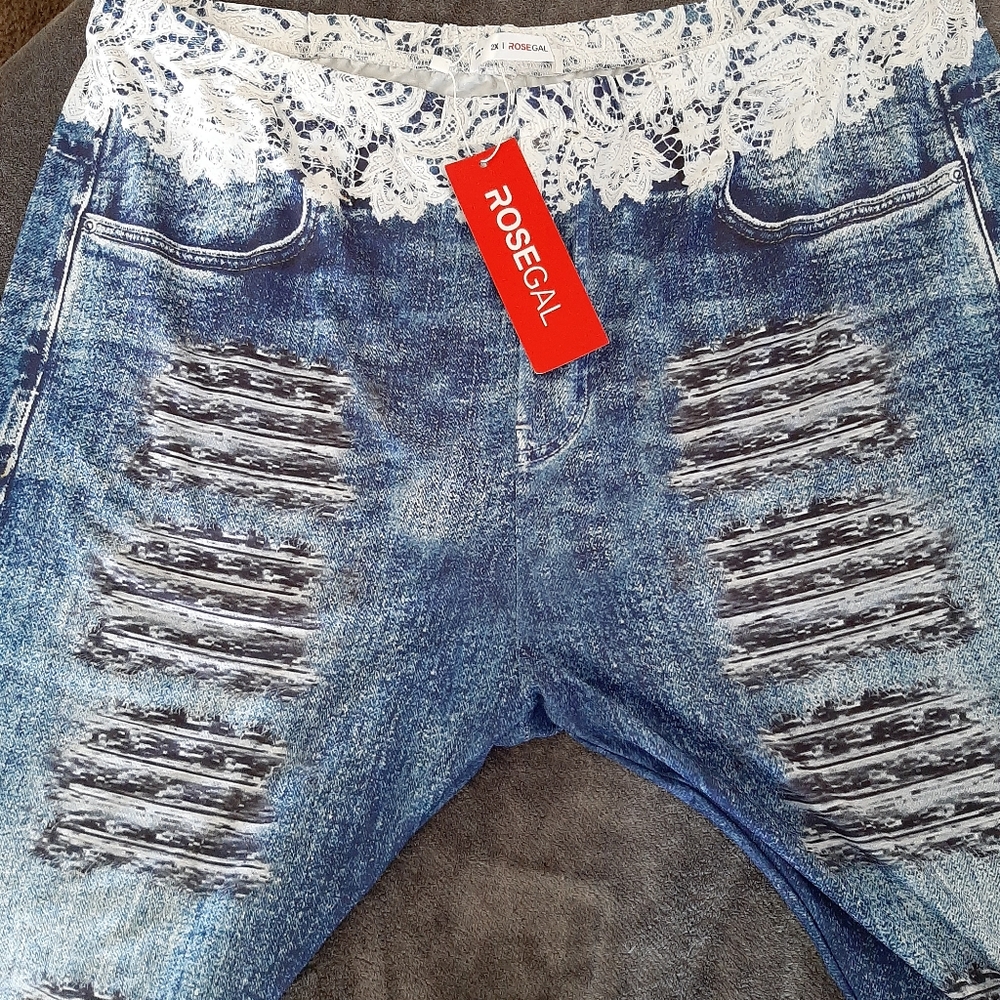NWT rosegal legging capris size 2X